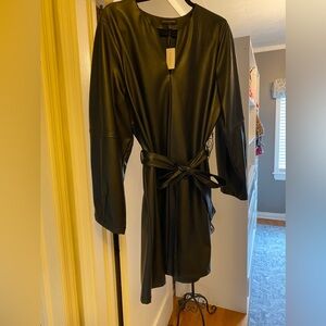 Banana republic leather dress new with tags  - size xl